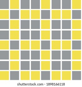 Ultimate Gray and Illuminating Yellow Trending Colors of the Year 2021. Color pattern, vector  illustration