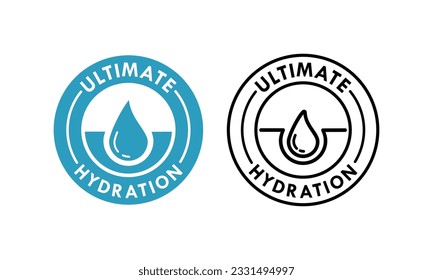 Ultimate hydration design template illustration