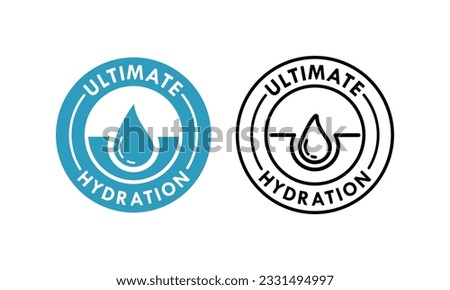 Ultimate hydration design template illustration