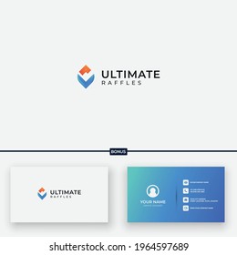 Ultimate Logo Abstract V Letter U Letter V Logo