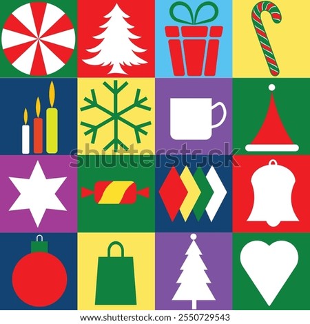 Ultimate Merry Christmas Icon Bundle: Festive Designs for Cards, Gifts, Websites, and Social Media