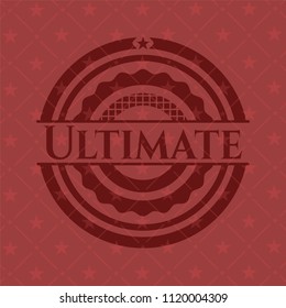 Ultimate red emblem. Retro