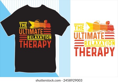 the ultimate relaxation therapy-shirt design. Vector Illustration.