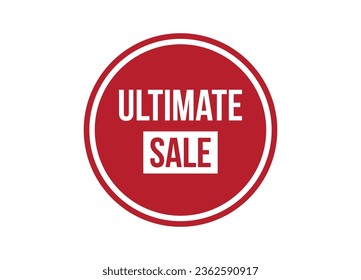 ultimate sale red banner design vector illustration