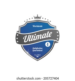 ultimate shield product retro label theme