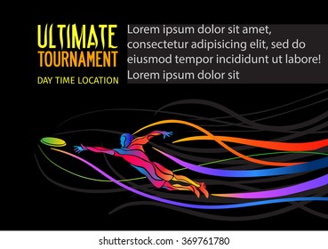 Ultimate Sport Invitation Poster Or Flyer Background With Empty Space, Banner Template