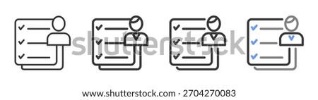 The Ultimate task Styles with Variations Line of icon set vector illustration