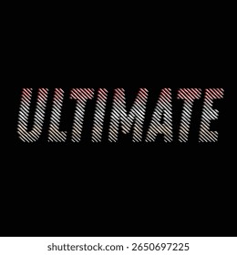 EFEITO DE TEXTO ULTIMATE no plano de fundo preto