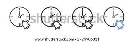 The Ultimate timeline Styles with Variations Line of icon set vector illustration