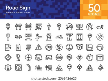 Ultimate Traffic and Road Safety Icon Set