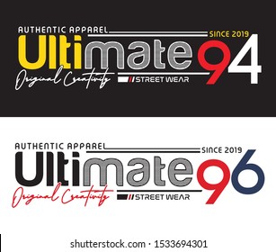 ultimate typography for print t shirt 