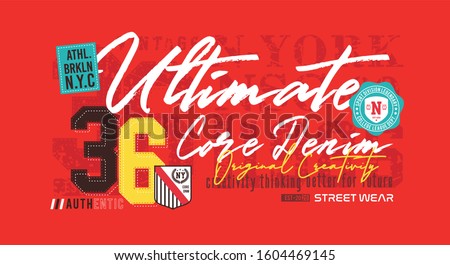 ultimate typography for print t shirt 