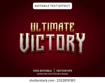 ultimate victory 3D editable text effect