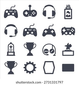 Ultimate Video Game Controller e Esports Ícones de jogos