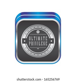 ultimate vintage product label button
