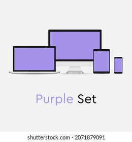 Ultimate web design electronic devices vector EPS10