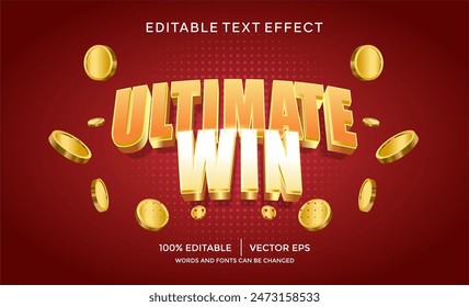 ULTIMATE WIN 3D text effect