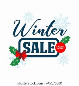 Ultimate winter sale banner template. 