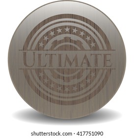 Ultimate wood icon or emblem