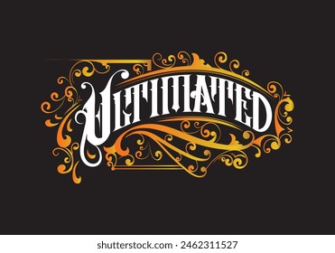 ULTIMATED design lettering custom style