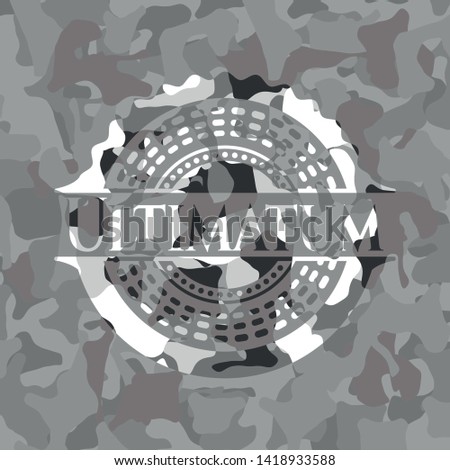 Ultimatum on grey camo texture