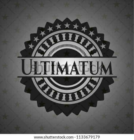 Ultimatum realistic dark emblem