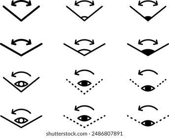 Ultra angle icon , vector illustration