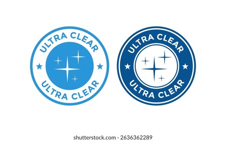Ultra clear logo badge design. Suitable for business, information and product label
