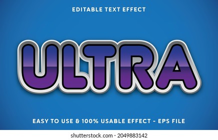 Ultra editable text effect template with abstract style use for business brand and company Logo