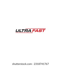 Ultra Fast logo or wordmark design