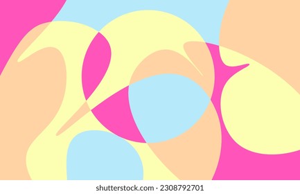 Ultra HD 4K abstract wavy presentation background and texture with colorful art. Trendy beautiful background. Vector horizontal banner