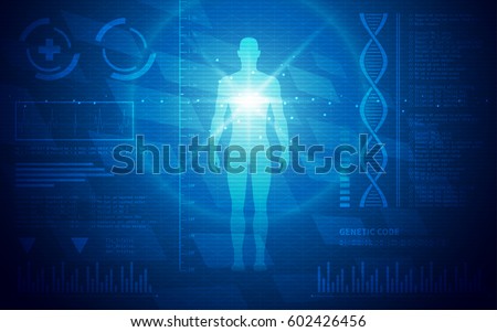 Ultra HD Abstract Sci Fi Human Anatomy Medical Wallpaper Suitable for Application, Desktop, Banner Background, Print Backdrop and Other Print and Digital Work Related  