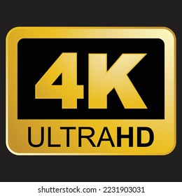 Ultra HD, vector de etiquetas y etiquetas