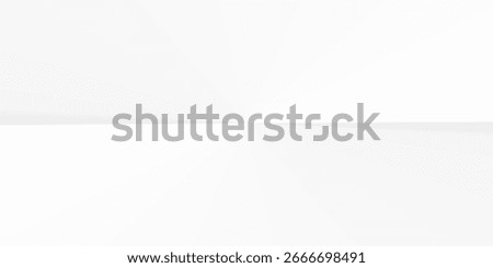An ultra minimalist white background featuring a subtle horizontal fold or horizon line, creating a clean, serene, and infinite 3D space.