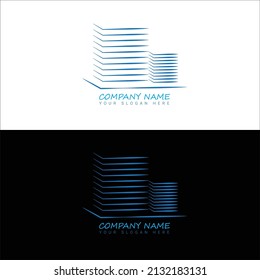 logotipo de construcción ultramoderno y creativo