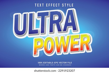 ultra power text effect style, alphabet typography typeface with blue concept, fresh soap wash text effect for poster, banner, package, product, advertising, label vector concept design inspiration il