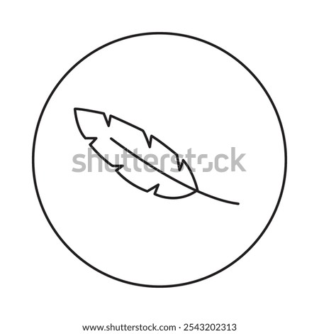 Ultra Smooth Fabric Icon – Feather, Representing Softness, Comfort, and High-Quality Material