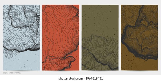 Forma de red de línea ultrafina. Resumen de geometría de modelado de computadora 3D. Ola de sonido futurista que interactúa con partículas aleatorias. Textura de cultivo de moho en fondo plano de color terrenal.