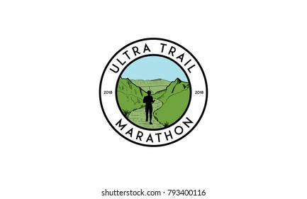 Ultra Trail Marathon Logo Stock Vector (Royalty Free) 793400116 ...