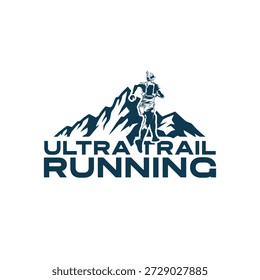 Imagen de Vector de logotipo Ultra Trail Run