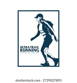 Imagen de Vector de logotipo Ultra Trail Run