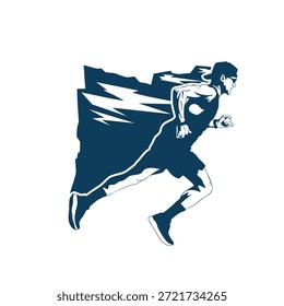 Imagen de Vector de logotipo de diseño Ultra Trail Running