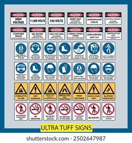 Ultra Tuff Zeichen Vektor Dateien Zeichen setzen Illustration Zeichen und Symbole