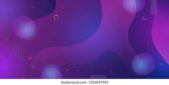 Ultra violet abstract background with fluid liquid gradient shapes. Dynamic modern and futuristic design vector illustration eps 10.