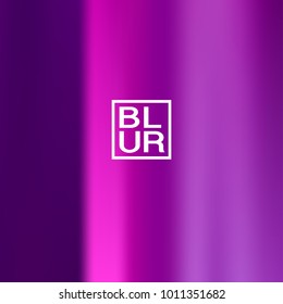 Ultra violet, blue, pink holographic background. Vibrant blur iridescent design. Foil neon trendy banner. Pastel future element. Modern gradient cover. Foil holographic design. Bright soft gradient.