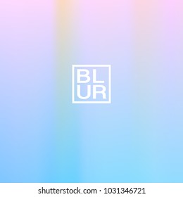 Ultra violet, blue, pink holographic background. Vibrant blur iridescent design. Foil neon trendy banner. Pastel future element. Modern gradient cover. Foil holographic design. Bright soft gradient.