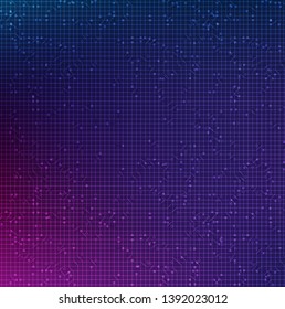 Ultra violet Circuit Microchip on Future technology Background,Digital and security Concept,Free Space For text in put,Vector illustration.