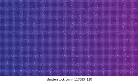Ultra Violet Circuit Microchip Technology on Future Background,Hi-tech Digital and Communication Concept design,Free Space For text in put,Vector illustration.