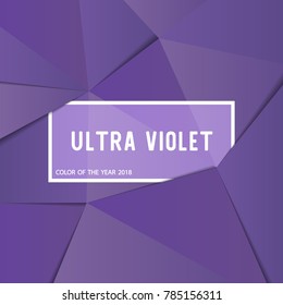 Ultra Violet Color of The Year 2018 ,  Purple Tone background illustration vector