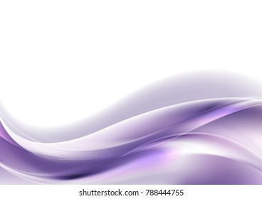 Ultra violet glowing shiny waves abstract vector background